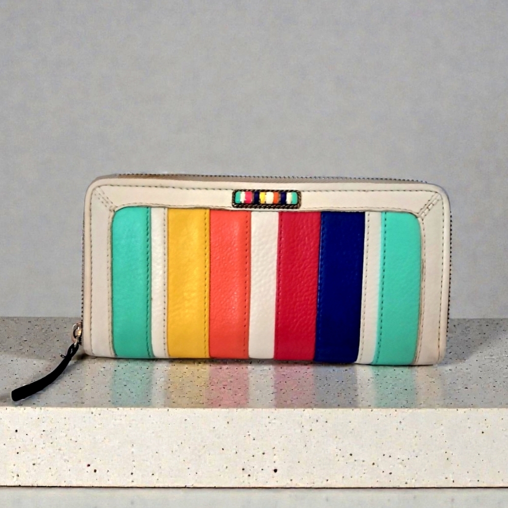 Brighton Multi-color Leather Wallet LIKE NEW!